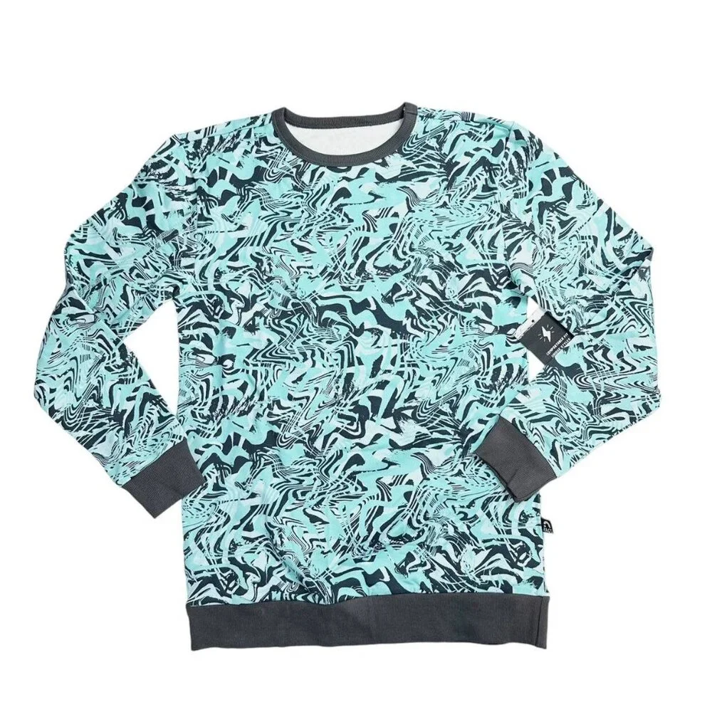 New! Rags 9/10 Blue Swirl Sweatshirt